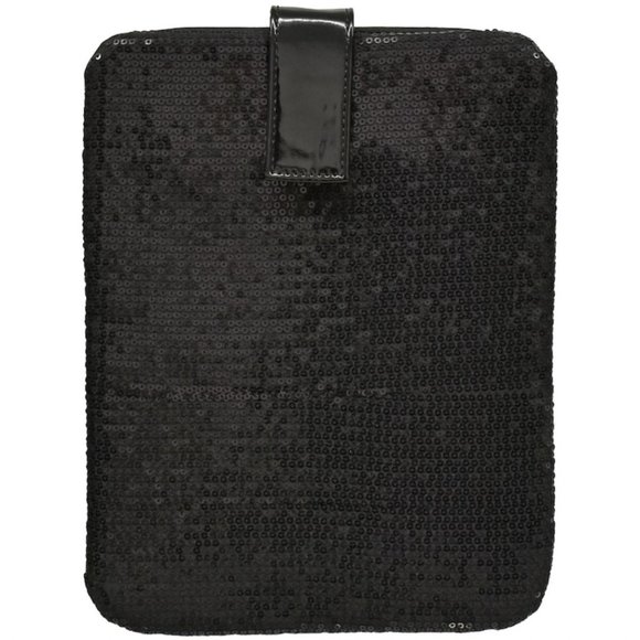 SEQUINS TABLET STORAGE PROTECTION SLEEVE ~ BLACK ~ by NICCI - Picture 1 of 3